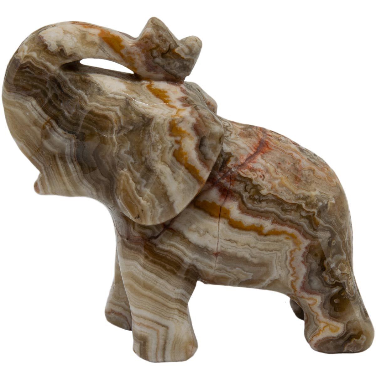 Edelstein-Figur Elefant E-01 Rosata Leis Jasper