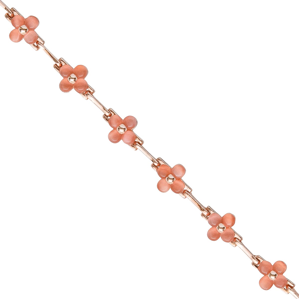 K.V. Fuchs Design Schmuck Damen Armband in rotgold mit Schmucksteinen in rosa »A-22-55«