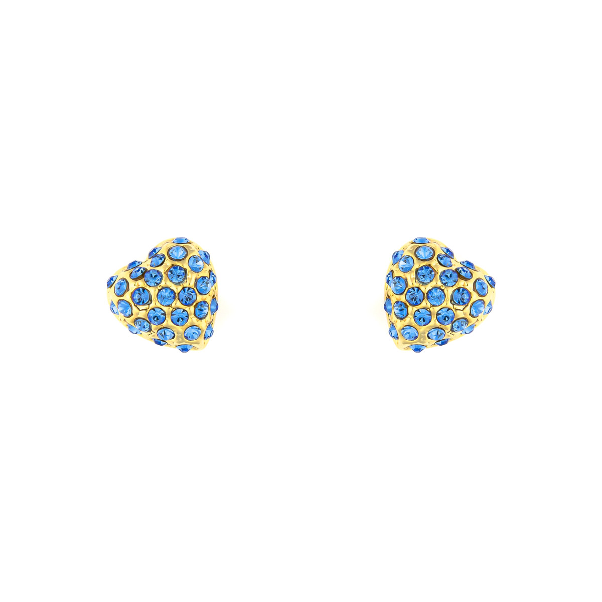 K.V. Fuchs Design Schmuck Damen Herz Ohrstecker in gold mit Zirkonia in blau »O-1208« K.V. Fuchs Design Schmuck Damen Herz Ohrstecker in gold mit Zirkonia in blau »O-1208«