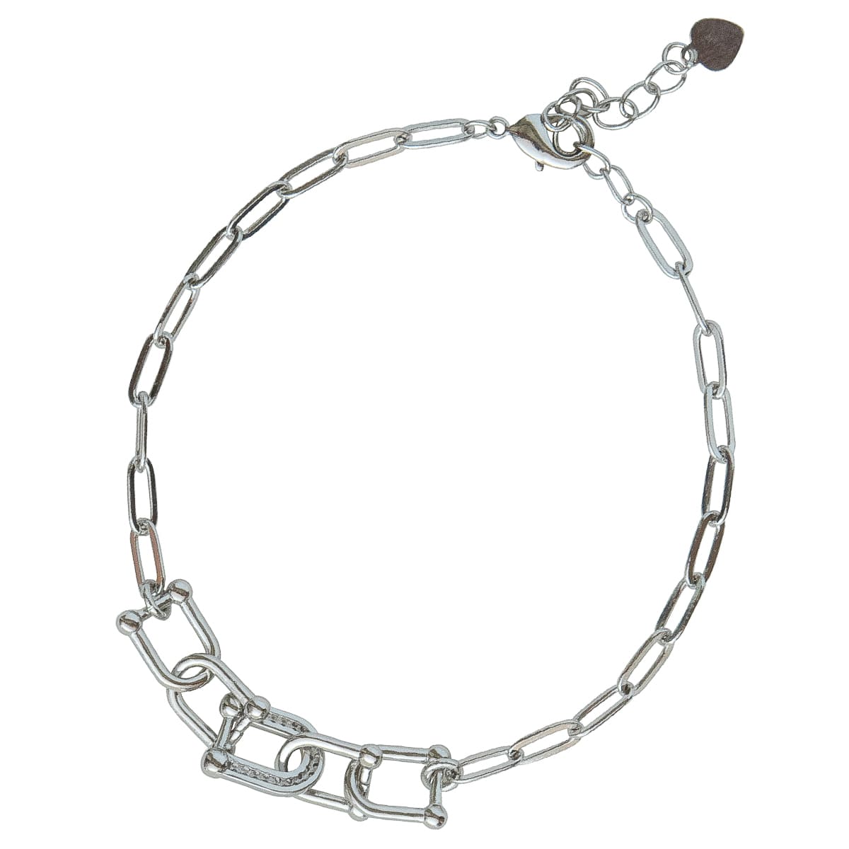 K.V. Fuchs Design Schmuck Damen Armband in silber mit Zirkonia in weiß »A-22-24«