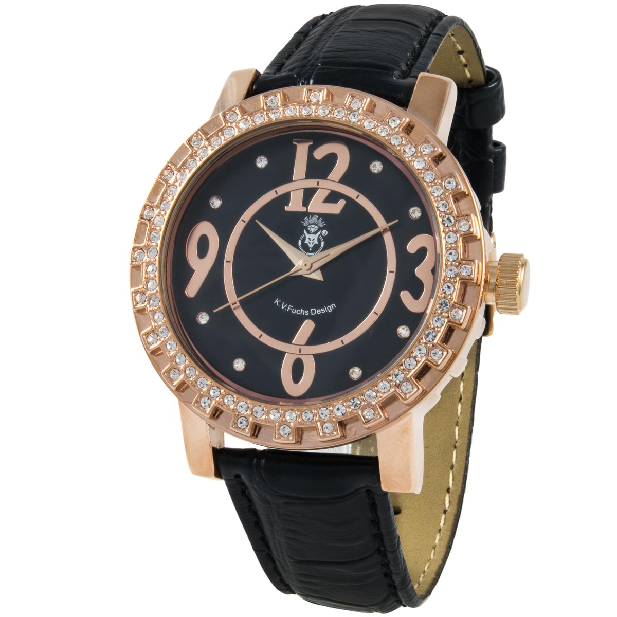 K.V. Fuchs Design, Armbanduhr, Damen, Zirkonia - 14041928 K.V. Fuchs Design, Armbanduhr, Damen, Zirkonia - 14041928