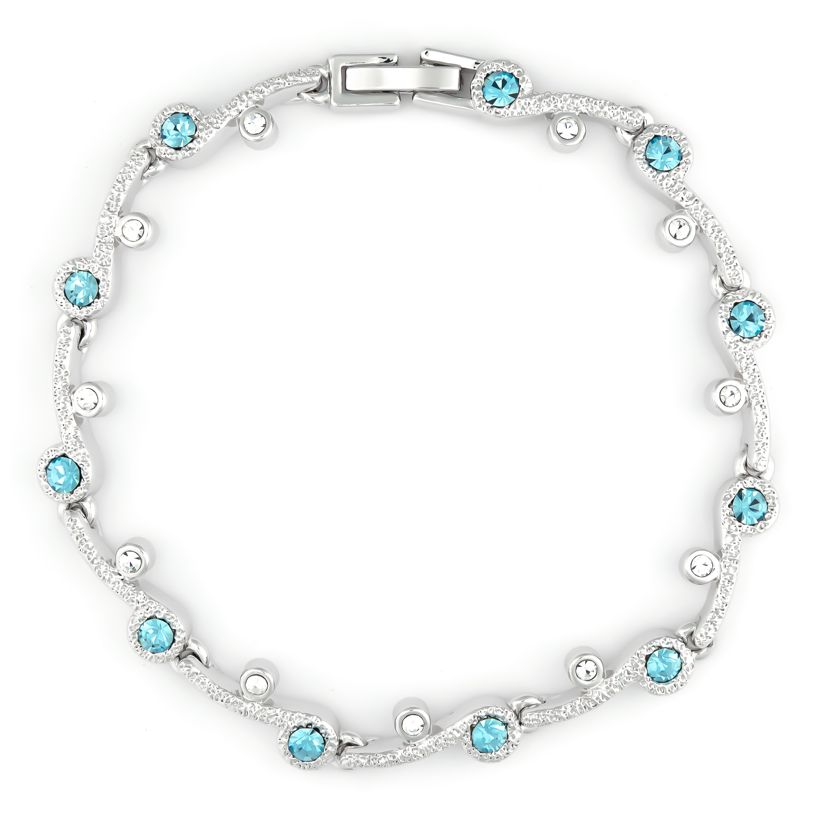 K.V. Fuchs Design Schmuck Damen Armband in silber mit Zirkonia in blau, weiß »22-02« K.V. Fuchs Design Schmuck Damen Armband in silber mit Zirkonia in blau, weiß »22-02«