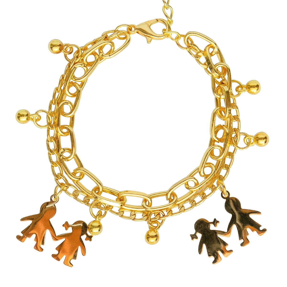 K.V. Fuchs Design Schmuck Damen Bettelarmband Best Friends in gold »A-22-57«