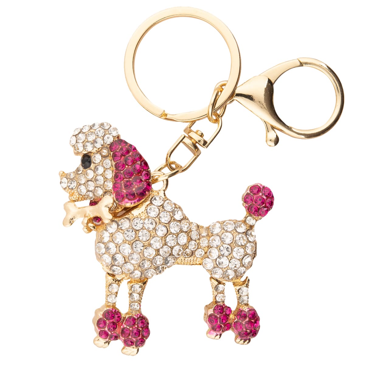 K.V. Fuchs Design Schmuck Pudel Anhänger für Handtasche, Koffer, Schlüsselbund mit Zirkonia »Acc-Pudel« K.V. Fuchs Design Schmuck Pudel Anhänger für Handtasche, Koffer, Schlüsselbund mit Zirkonia »Acc-Pudel«