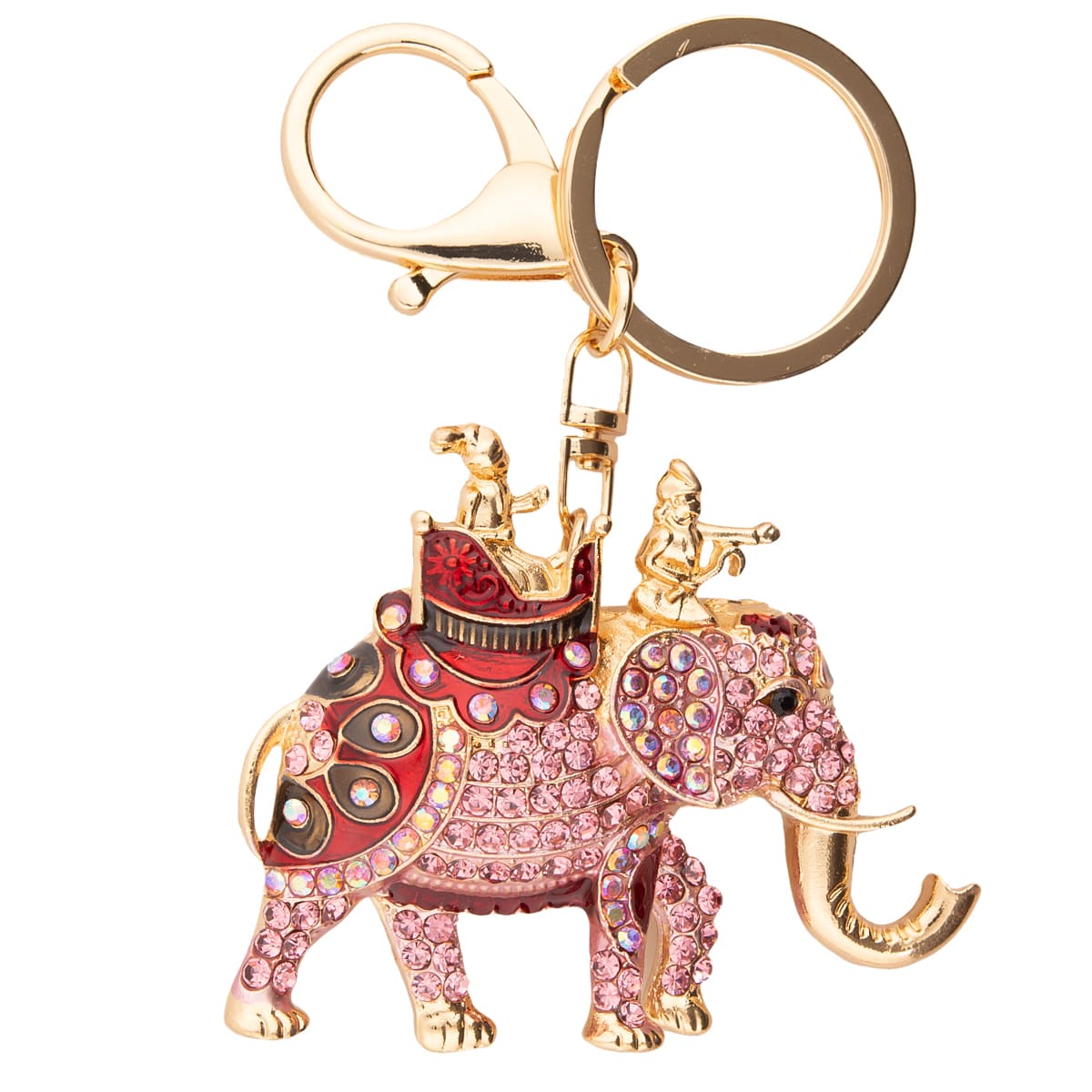 K.V. Fuchs Design Schmuck Elefant mit Reiter Anhänger für Handtasche, Koffer, Schlüsselbund mit Zirkonia »Acc-Elefant-Reiter« K.V. Fuchs Design Schmuck Elefant mit Reiter Anhänger für Handtasche, Koffer, Schlüsselbund mit Zirkonia »Acc-Elefant-Reiter«