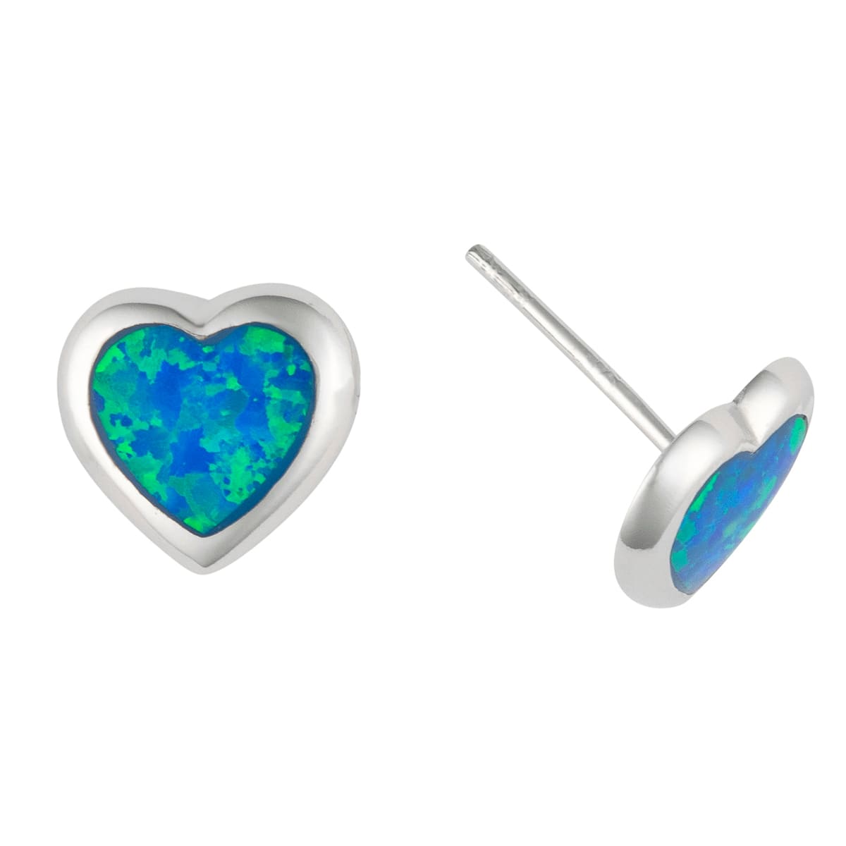 Ohrstecker Silber mit Recon-Opal 3901 Ohrstecker Silber mit Recon-Opal 3901