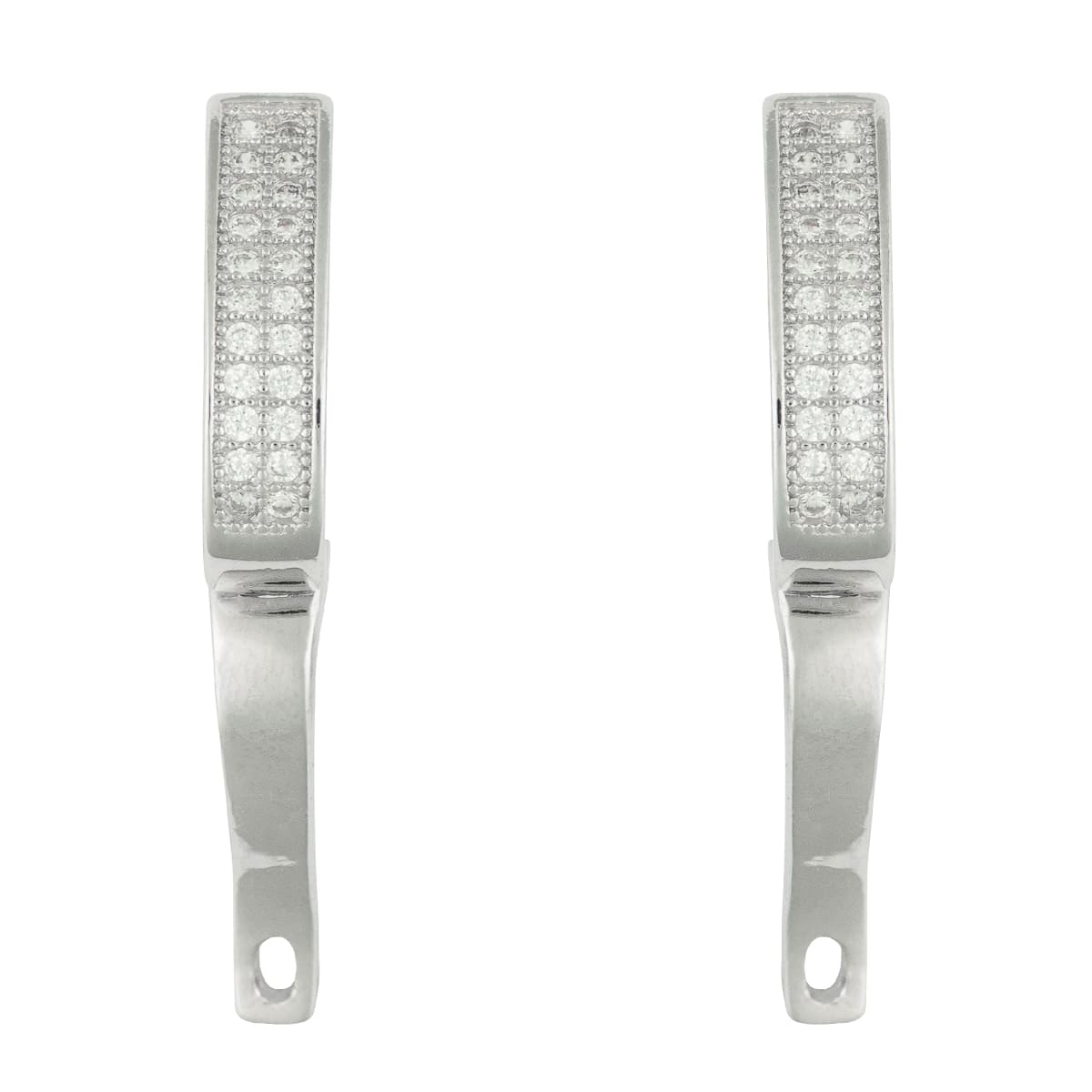 K.V. Fuchs Design Schmuck Damen Silber Halbcreolen Ohrstecker 925 Sterlingsilber mit Zirkonia in weiß »O-ZI-4908« K.V. Fuchs Design Schmuck Damen Silber Halbcreolen Ohrstecker 925 Sterlingsilber mit Zirkonia in weiß »O-ZI-4908«