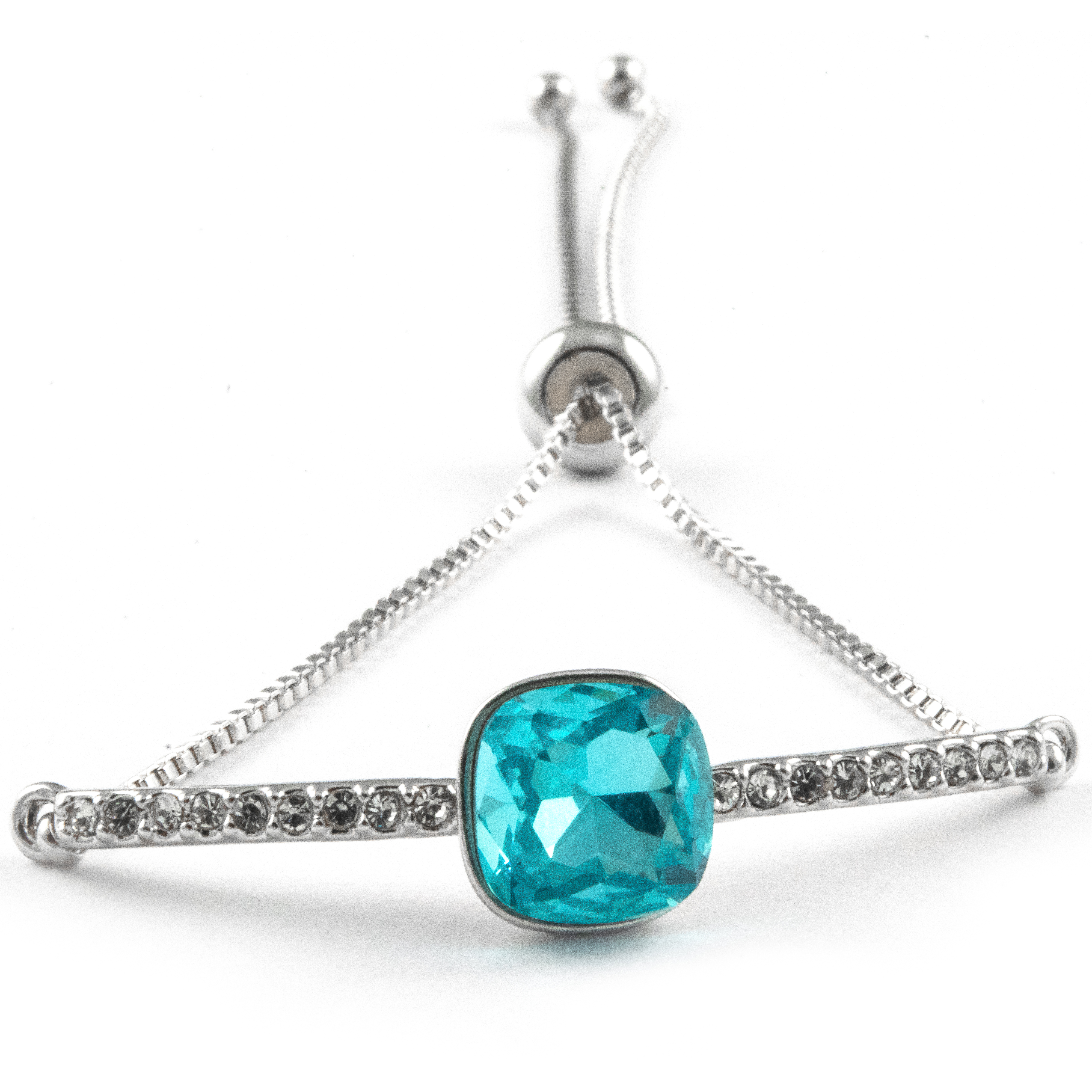 K.V. Fuchs Design Schmuck Damen Armband mit Zugverschluss in silber mit Zirkonia in blau-weiß »A-22-31« K.V. Fuchs Design Schmuck Damen Armband mit Zugverschluss in silber mit Zirkonia in blau-weiß »A-22-31«