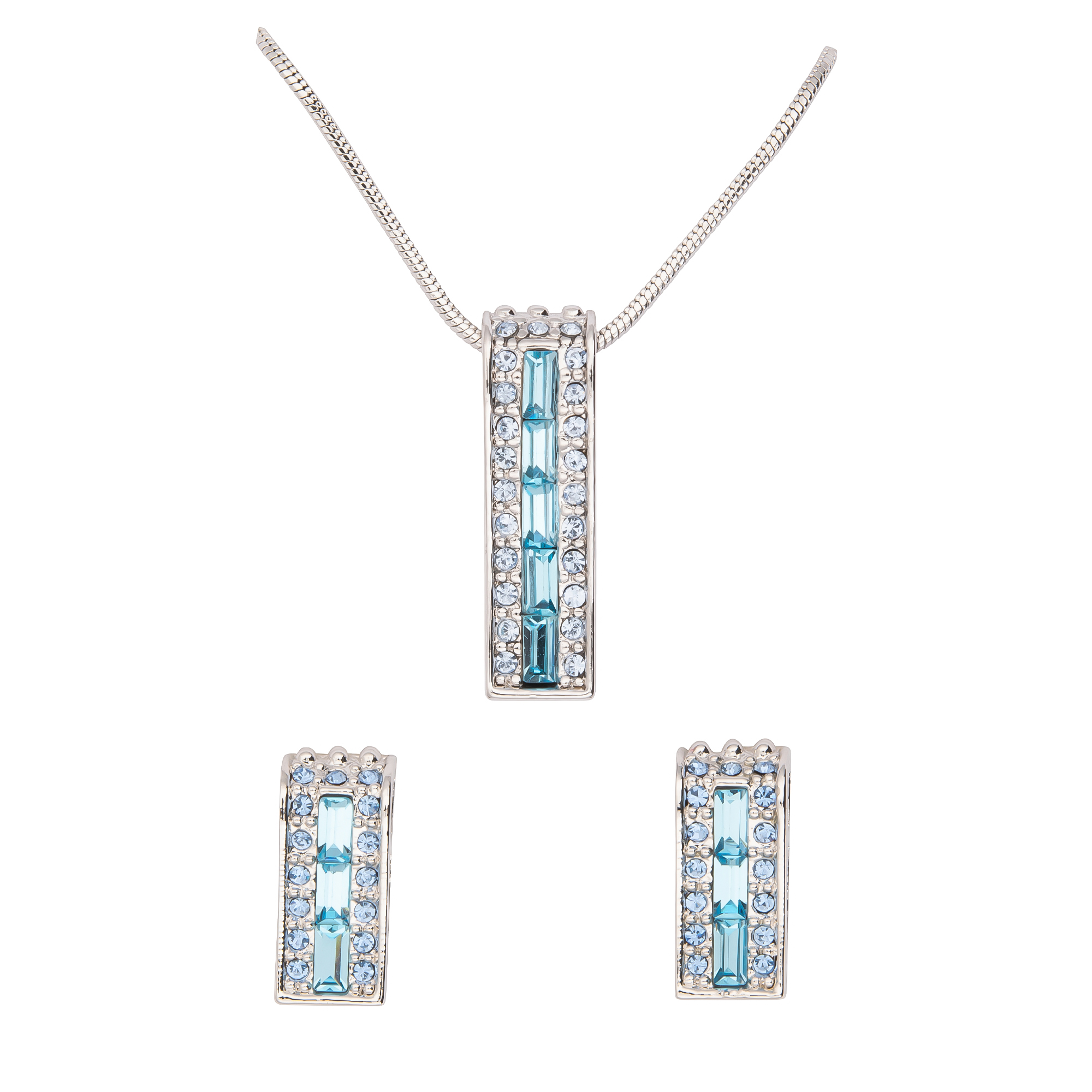 K.V. Fuchs Design Schmuck Damen Set Halskette und Ohrringe mit Zirkonia »Set-3306«