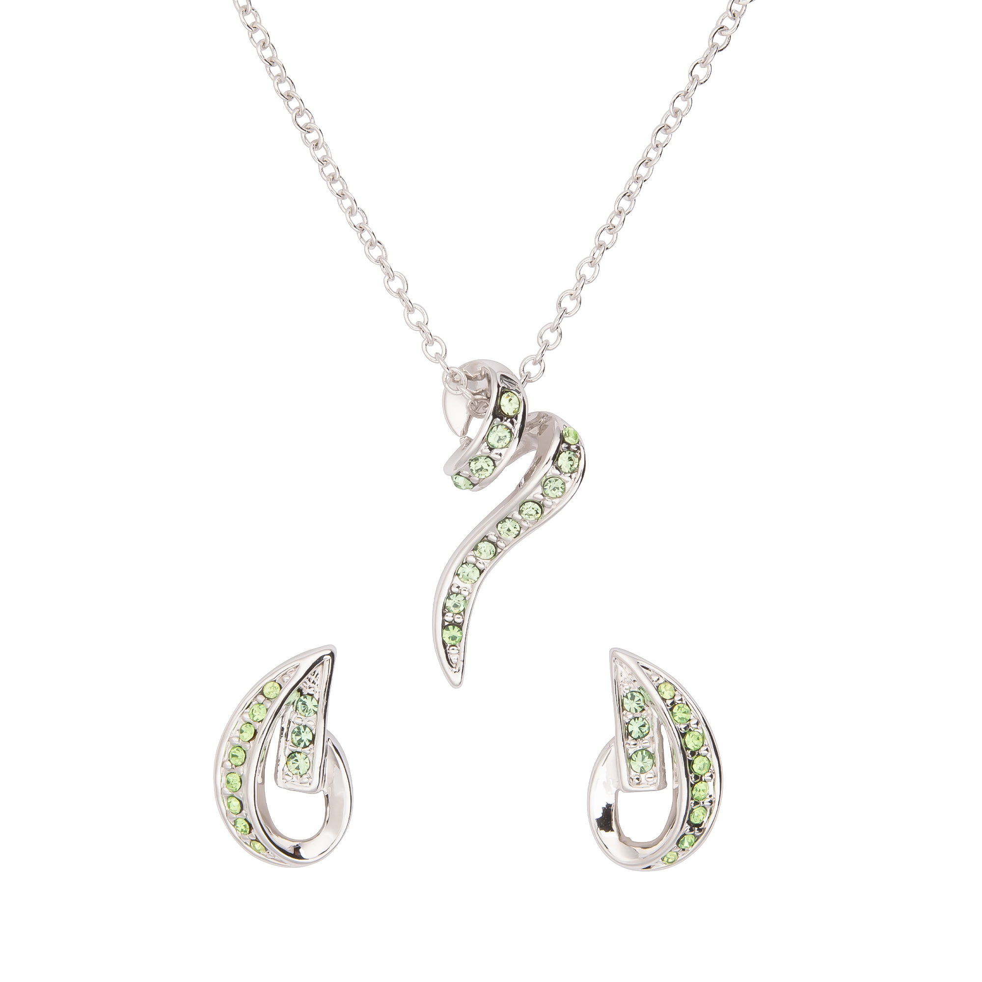 K.V. Fuchs Design Schmuck Damen Set Halskette und Ohrringe mit Zirkonia »Set-3307« K.V. Fuchs Design Schmuck Damen Set Halskette und Ohrringe mit Zirkonia »Set-3307«