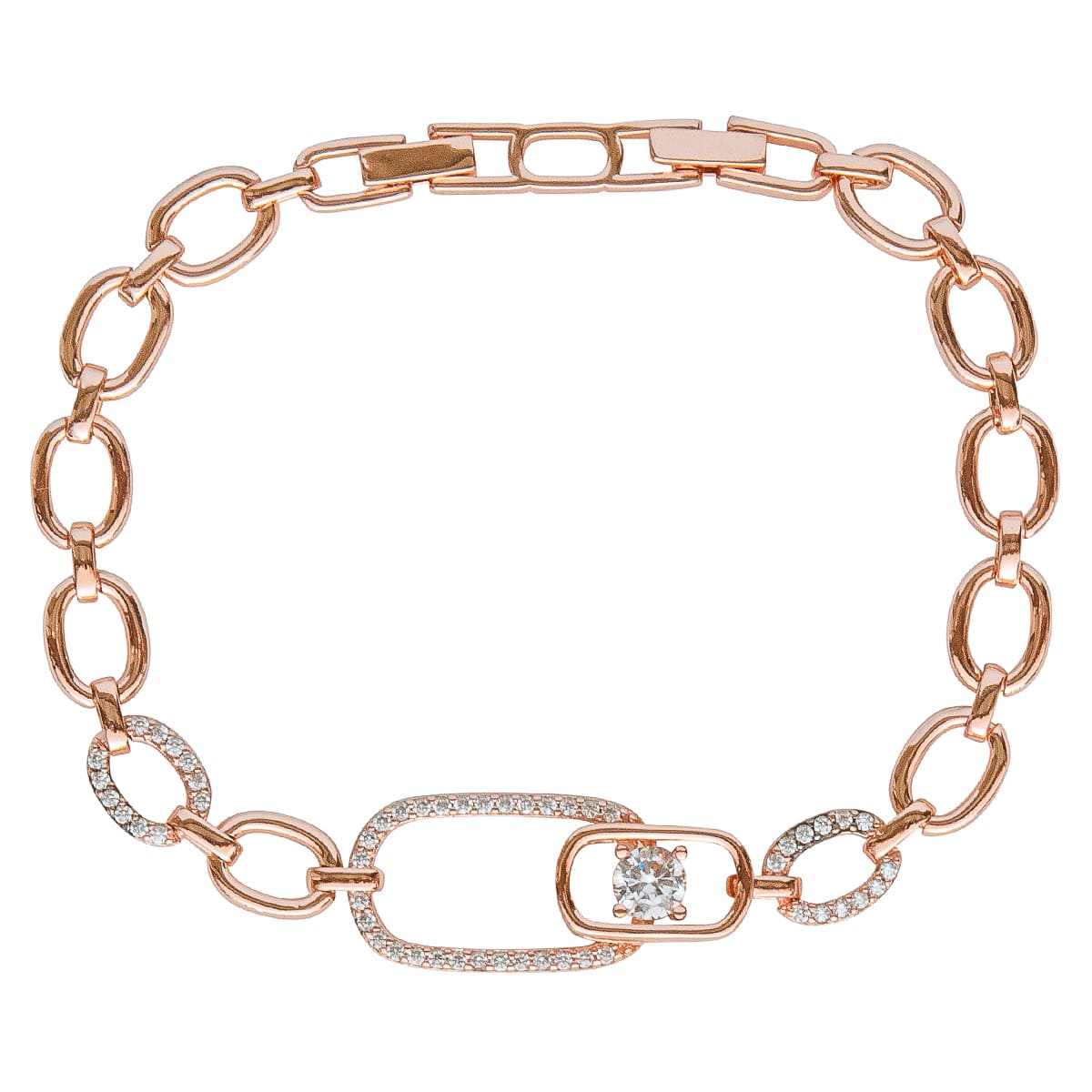 K.V. Fuchs Design Schmuck Damen Armband in rotgold mit Zirkonia in weiß »A-22-53« K.V. Fuchs Design Schmuck Damen Armband in rotgold mit Zirkonia in weiß »A-22-53«