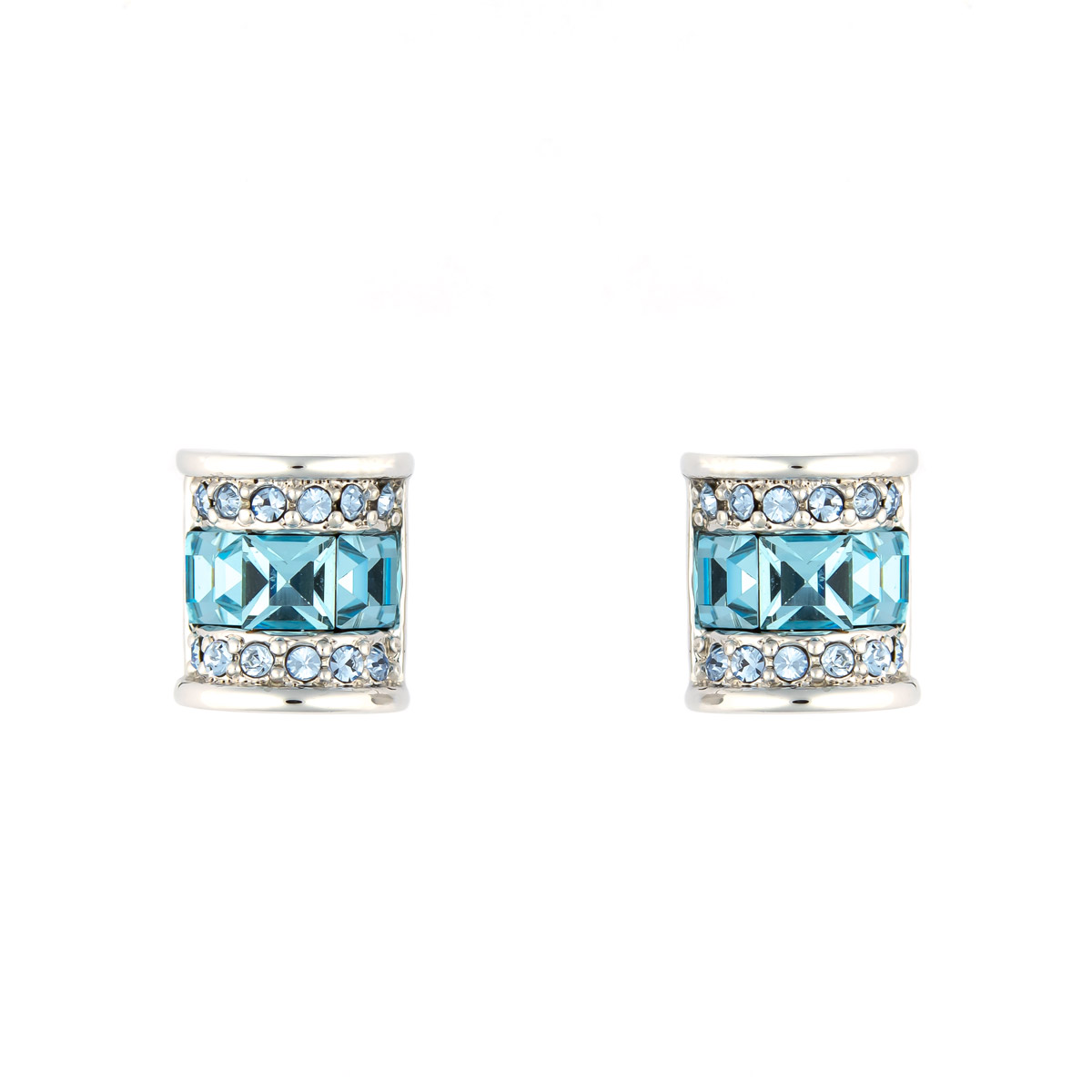 K.V. Fuchs Design Schmuck Damen Ohrstecker in silber mit Baguettesteinen und Zirkonia in blau »O-1217« K.V. Fuchs Design Schmuck Damen Ohrstecker in silber mit Baguettesteinen und Zirkonia in blau »O-1217«