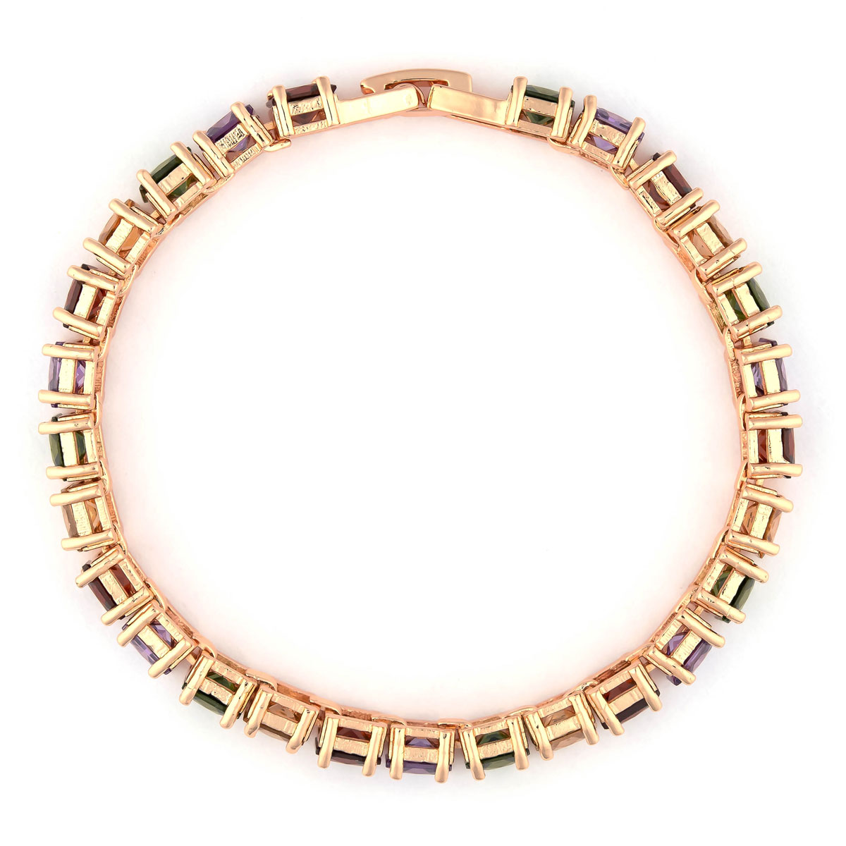 K.V. Fuchs Design Schmuck Damen Armband in rotgold mit Zirkonia in grün-rot-topas-violett »A-29-15« K.V. Fuchs Design Schmuck Damen Armband in rotgold mit Zirkonia in grün-rot-topas-violett »A-29-15«