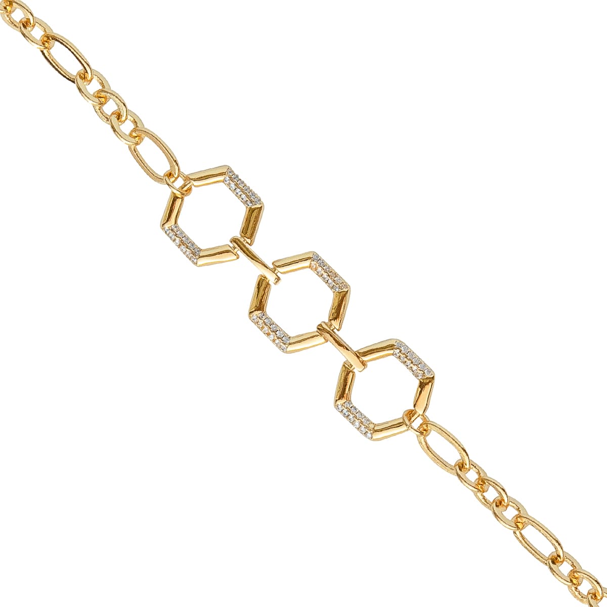 K.V. Fuchs Design Schmuck Damen Armband in gold mit Zirkonia in weiß »A-22-37« K.V. Fuchs Design Schmuck Damen Armband in gold mit Zirkonia in weiß »A-22-37«