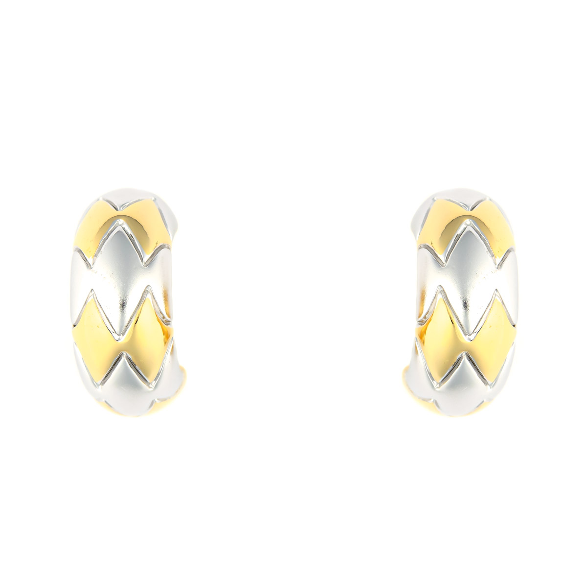 K.V. Fuchs Design Schmuck Damen Halbkreole Ohrstecker in bicolor, gold, silber »O-1506« K.V. Fuchs Design Schmuck Damen Halbkreole Ohrstecker in bicolor, gold, silber »O-1506«
