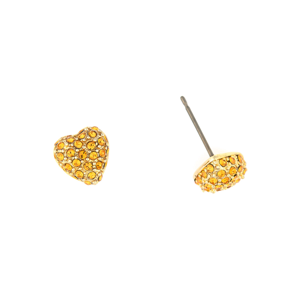 K.V. Fuchs Design Schmuck Damen Herz Ohrstecker in gold mit Zirkonia in topas »O-1208« K.V. Fuchs Design Schmuck Damen Herz Ohrstecker in gold mit Zirkonia in topas »O-1208«