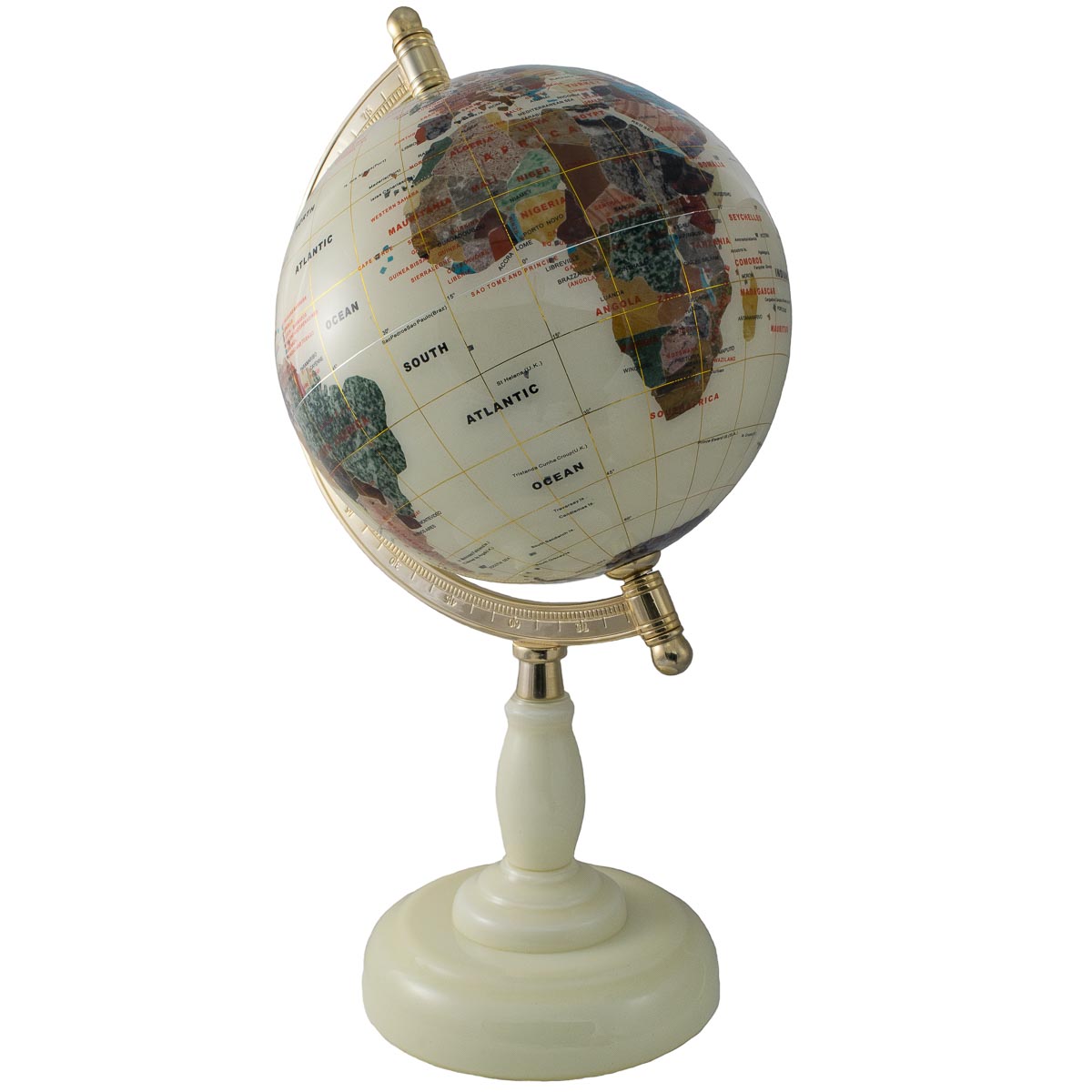 Edelstein-Globus 220mm Einfuß Weiß - 14041173 Edelstein-Globus 220mm Einfuß Weiß - 14041173