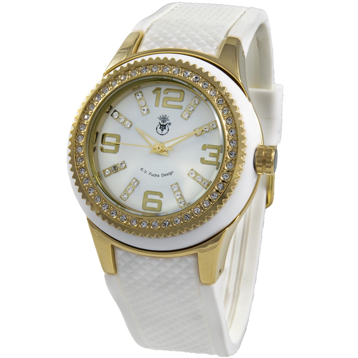 K.V. Fuchs Design, Armbanduhr, Damen, Zirkonia - 14041861 K.V. Fuchs Design, Armbanduhr, Damen, Zirkonia - 14041861