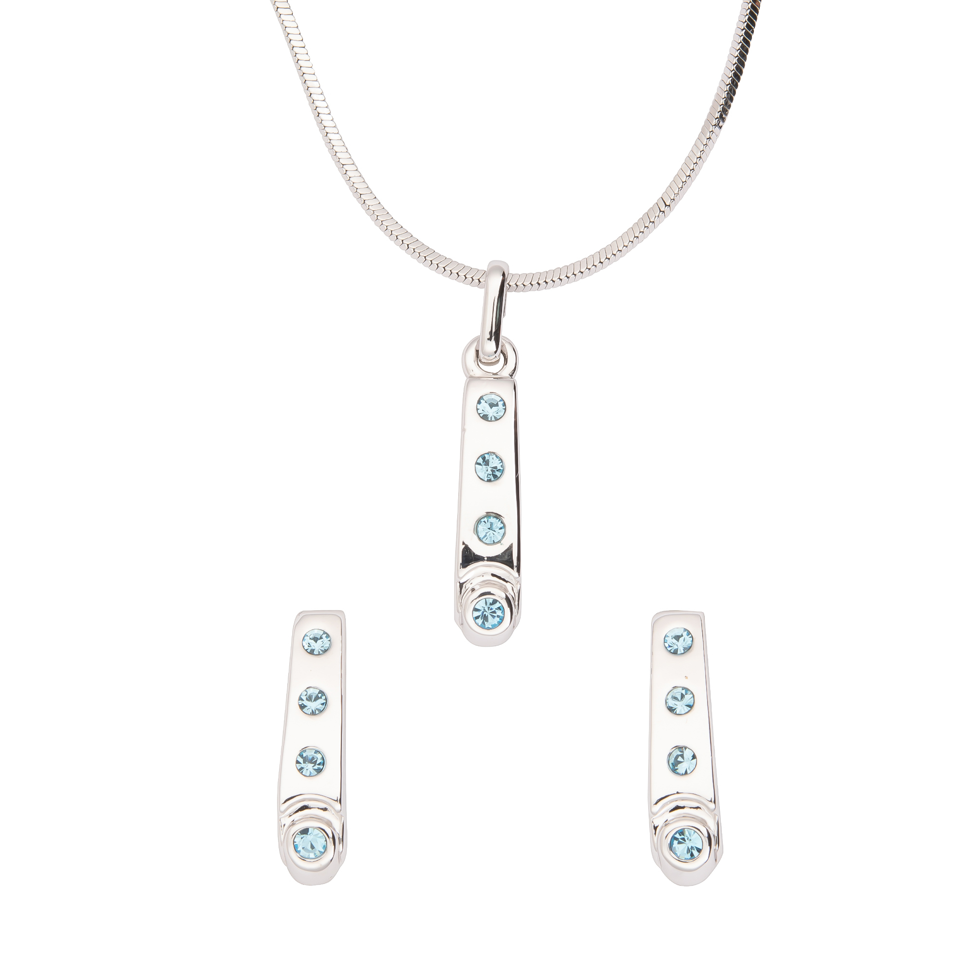 K.V. Fuchs Design Schmuck Damen Set Halskette und Ohrringe mit Zirkonia »Set-3302«
