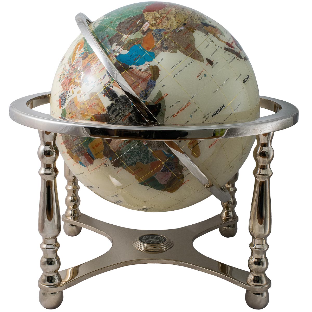 Edelstein-Globus 330mm Vierfuß Weiß - 14041176 Edelstein-Globus 330mm Vierfuß Weiß - 14041176