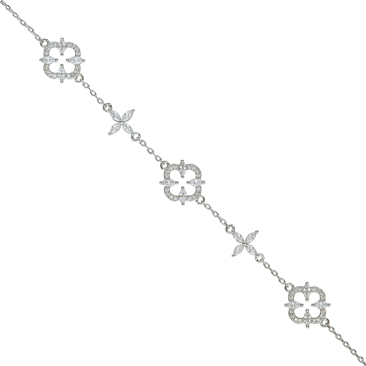 K.V. Fuchs Design Schmuck Damen Armband in silber mit Zirkonia in weiß »A-22-13« K.V. Fuchs Design Schmuck Damen Armband in silber mit Zirkonia in weiß »A-22-13«
