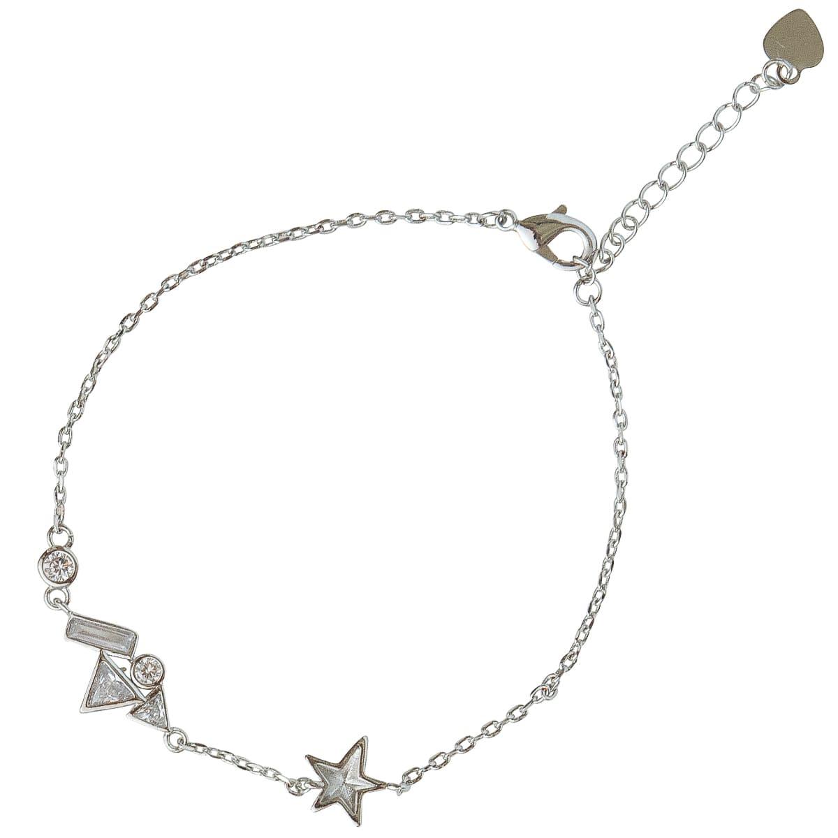 K.V. Fuchs Design Schmuck Damen Armband in silber mit Schmucksteinen in weiß »A-22-42«