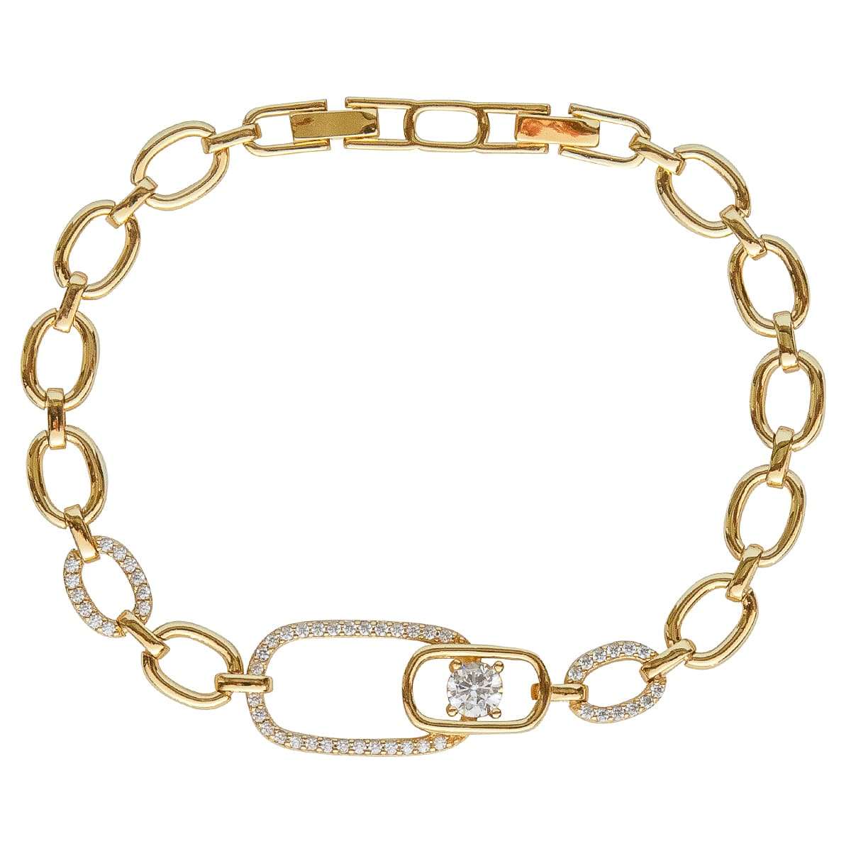 K.V. Fuchs Design Schmuck Damen Armband in gold mit Zirkonia in weiß »A-22-53« K.V. Fuchs Design Schmuck Damen Armband in gold mit Zirkonia in weiß »A-22-53«