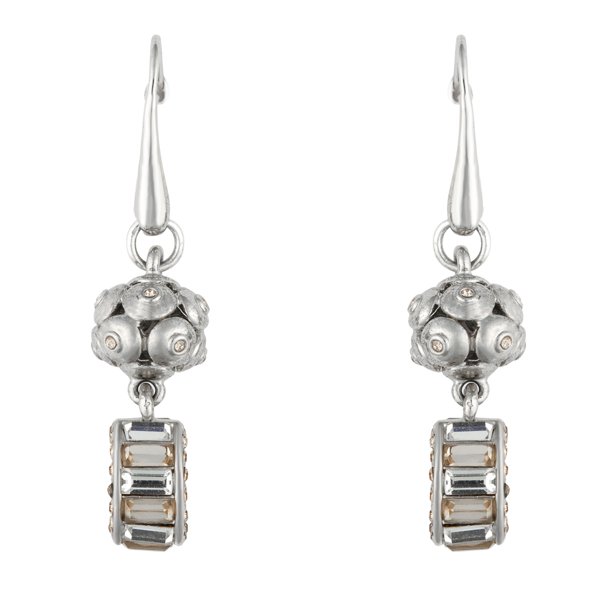 K.V. Fuchs Design Schmuck Damen Ohrhänger in silber mit Schmucksteinen in topas, weiß »O-1908« K.V. Fuchs Design Schmuck Damen Ohrhänger in silber mit Schmucksteinen in topas, weiß »O-1908«