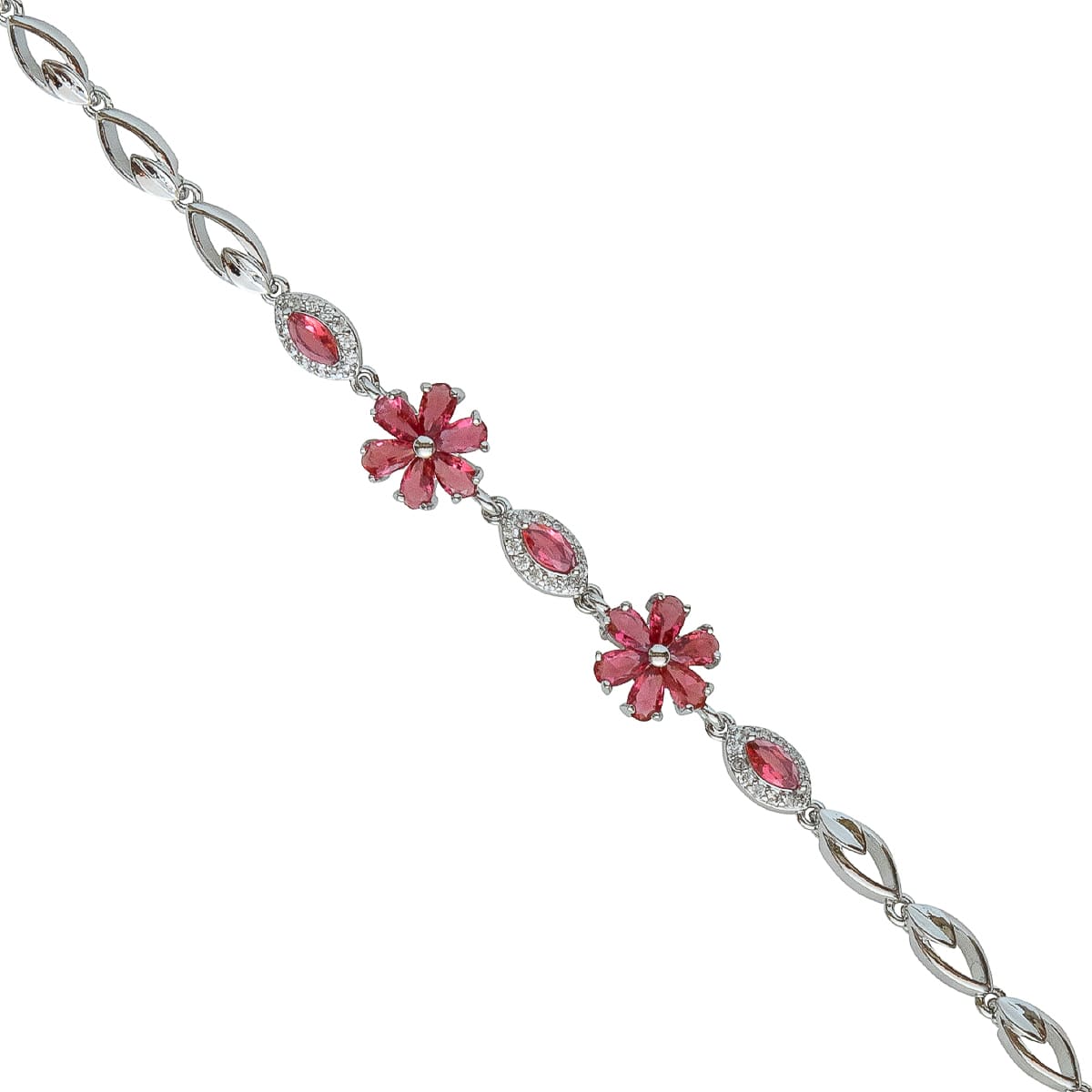 K.V. Fuchs Design Schmuck Damen Armband in silber mit Zirkonia in rot »A-22-47« K.V. Fuchs Design Schmuck Damen Armband in silber mit Zirkonia in rot »A-22-47«