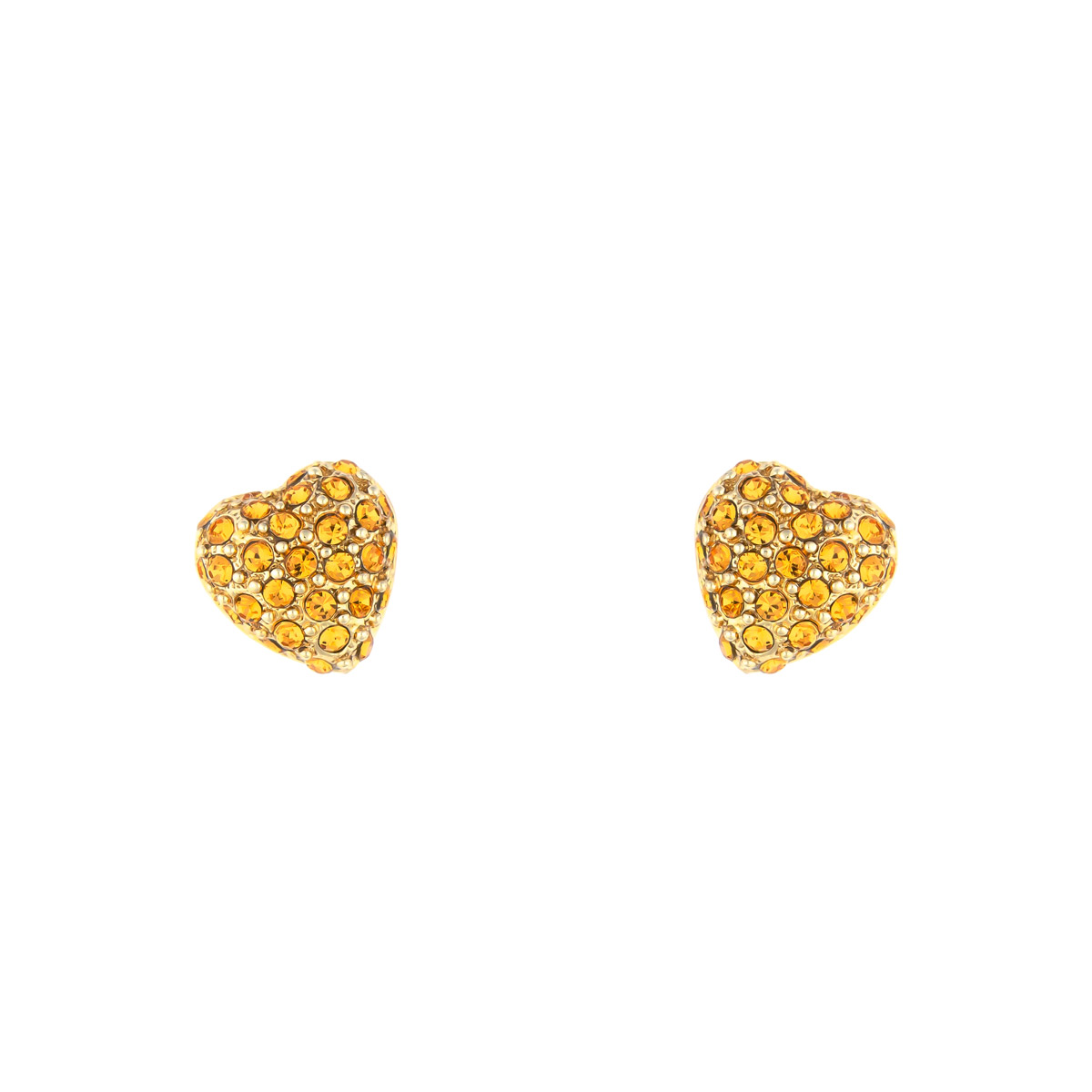 K.V. Fuchs Design Schmuck Damen Herz Ohrstecker in gold mit Zirkonia in topas »O-1208« K.V. Fuchs Design Schmuck Damen Herz Ohrstecker in gold mit Zirkonia in topas »O-1208«