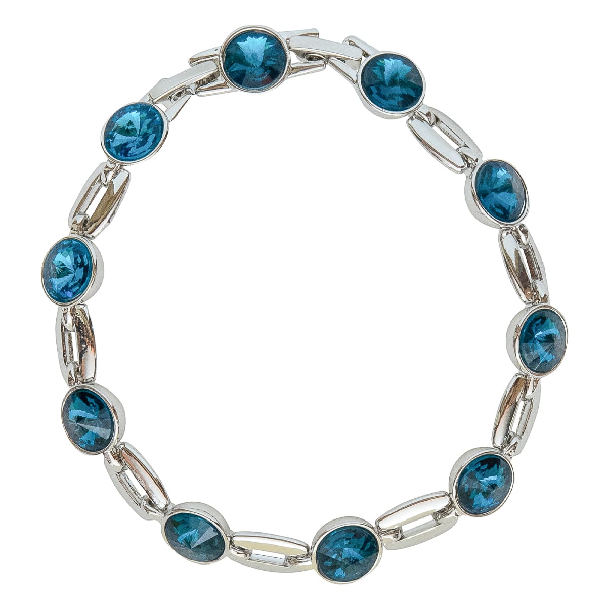 K.V. Fuchs Design Schmuck Damen Armband in silber mit Schmucksteinen in blau »A-29-07«