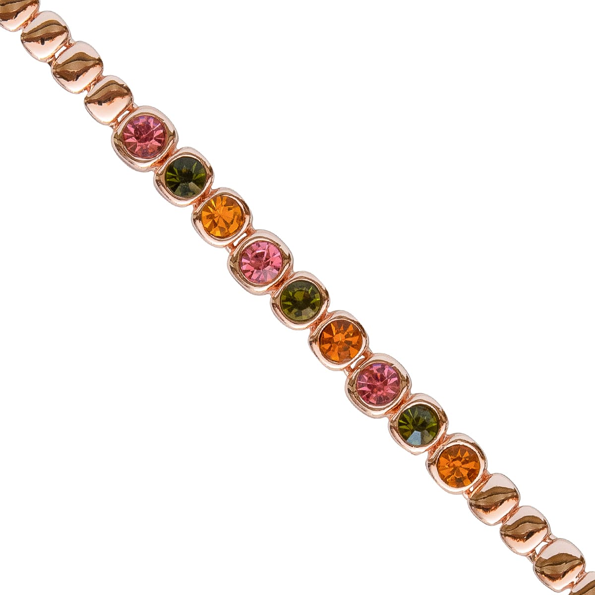 K.V. Fuchs Design Schmuck Damen Armband in rotgold mit Zirkonia in grün-orange-pink »A-22-45« K.V. Fuchs Design Schmuck Damen Armband in rotgold mit Zirkonia in grün-orange-pink »A-22-45«