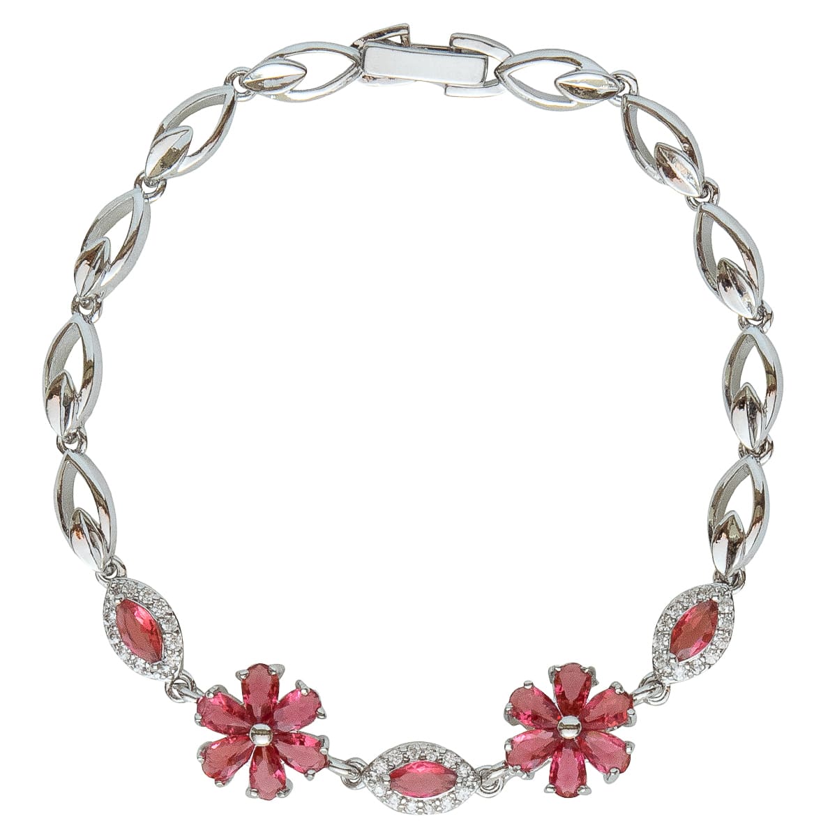 K.V. Fuchs Design Schmuck Damen Armband in silber mit Zirkonia in rot »A-22-47« K.V. Fuchs Design Schmuck Damen Armband in silber mit Zirkonia in rot »A-22-47«