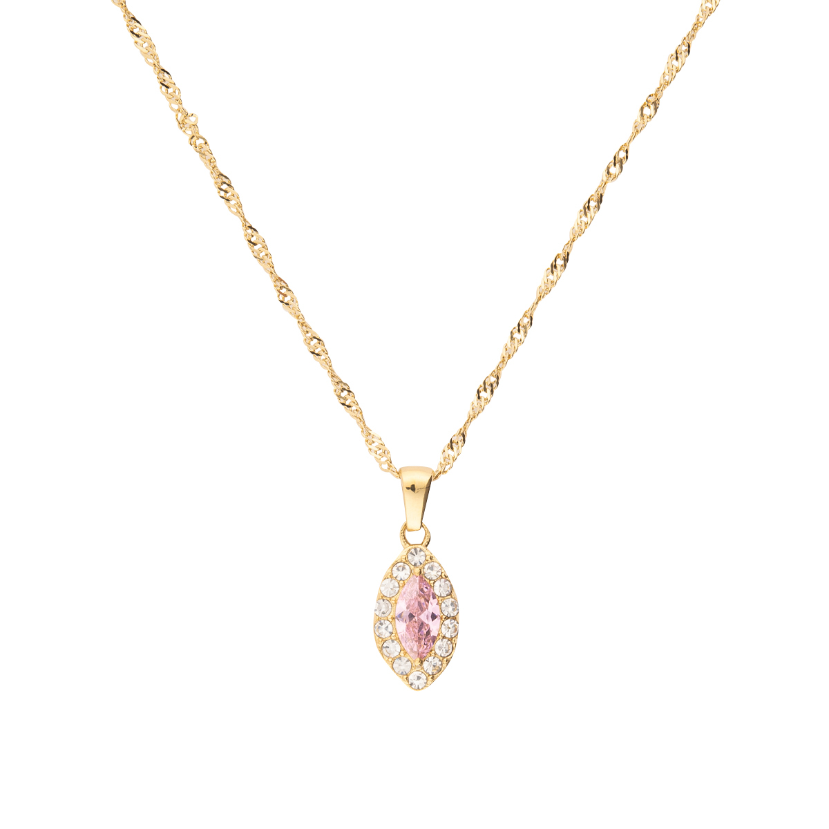 K.V. Fuchs Design Schmuck Damen Edelstahl Kette mit Anhänger und Zirkonia »ED-Kette-3901« K.V. Fuchs Design Schmuck Damen Edelstahl Kette mit Anhänger und Zirkonia »ED-Kette-3901«