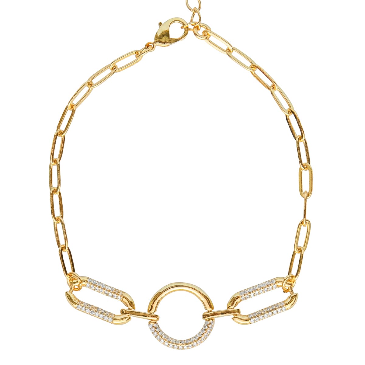 K.V. Fuchs Design Schmuck Damen Armband in gold mit Zirkonia in weiß »A-24-46« K.V. Fuchs Design Schmuck Damen Armband in gold mit Zirkonia in weiß »A-24-46«