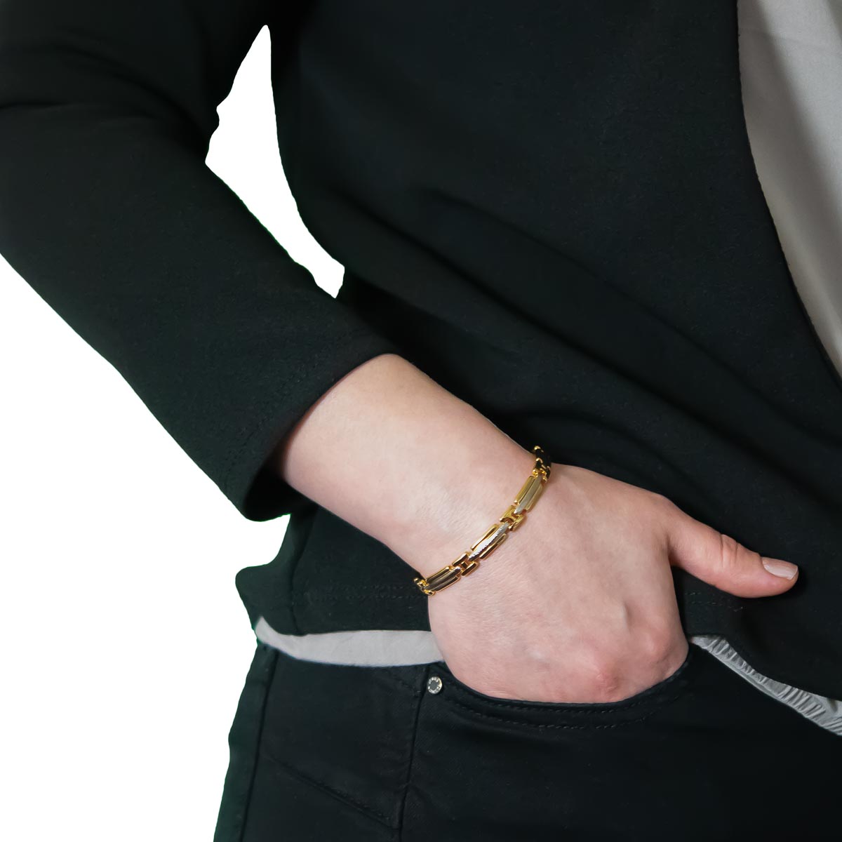 K.V. Fuchs Design Schmuck Damen Armband in bicolor-gold-silber »A-22-19« K.V. Fuchs Design Schmuck Damen Armband in bicolor-gold-silber »A-22-19«